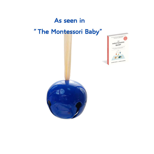 Montessori-Inspired round Metal Sensory Mobile Educational Baby Mobiles with Musical Bell & Ribbon Inspired Musical Toy Set