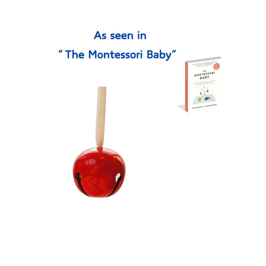 Montessori-Inspired round Metal Toys Set Educational Sensory Mobile with Bell & Ribbon Inspired Baby Mobiles